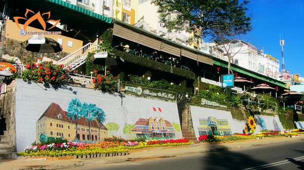 Ngắm những bức tranh trên đá tại "con đường hội họa" giữa trung tâm Đà Lạt